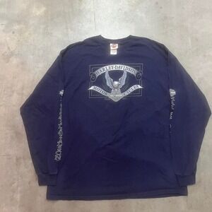 Vintage Y2K USA made Harley Davison double‎ sleeve hit long sleeve shirt
